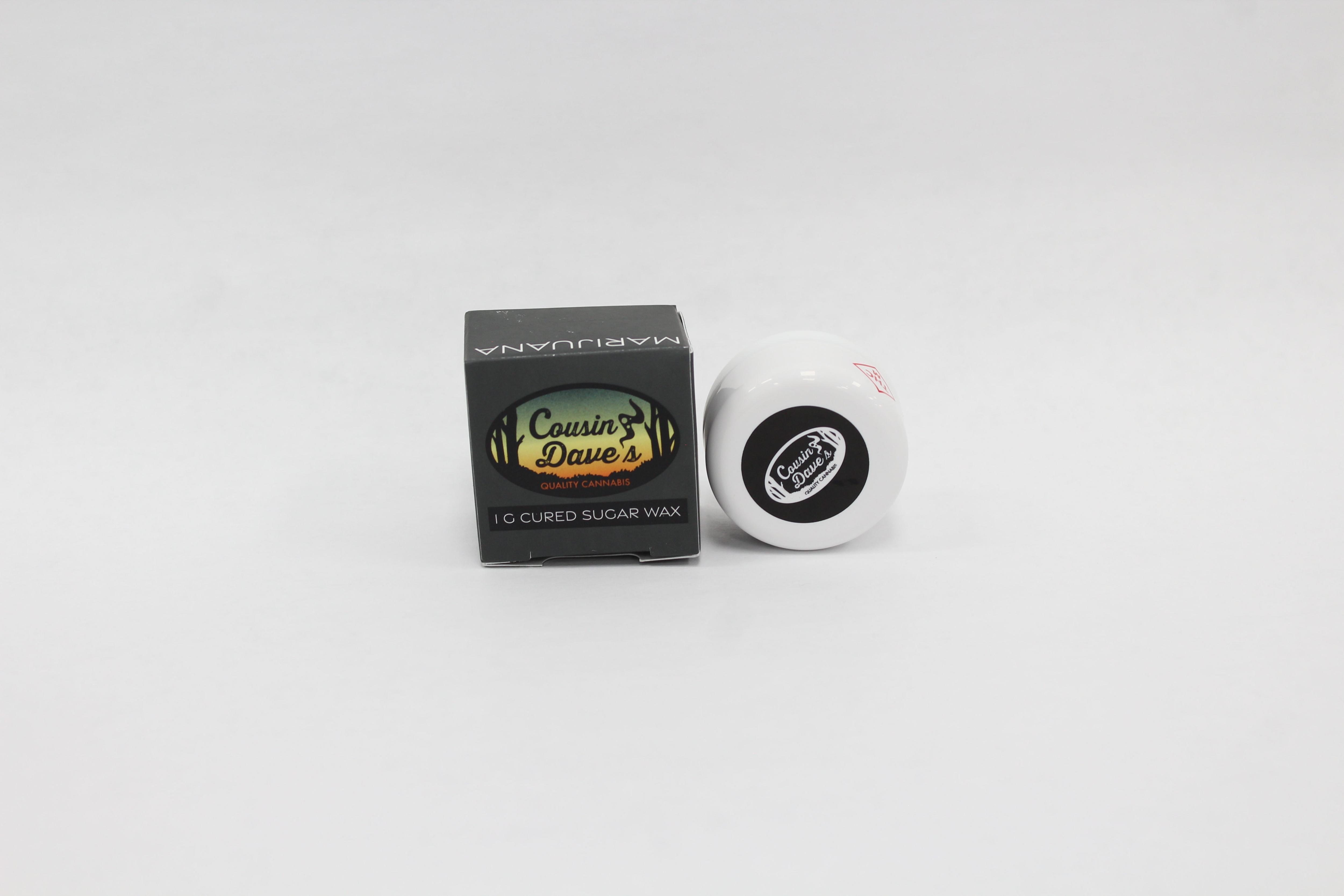 Photograph of product: White Runtz | 1g | Sugar Wax | Cousin Dave's