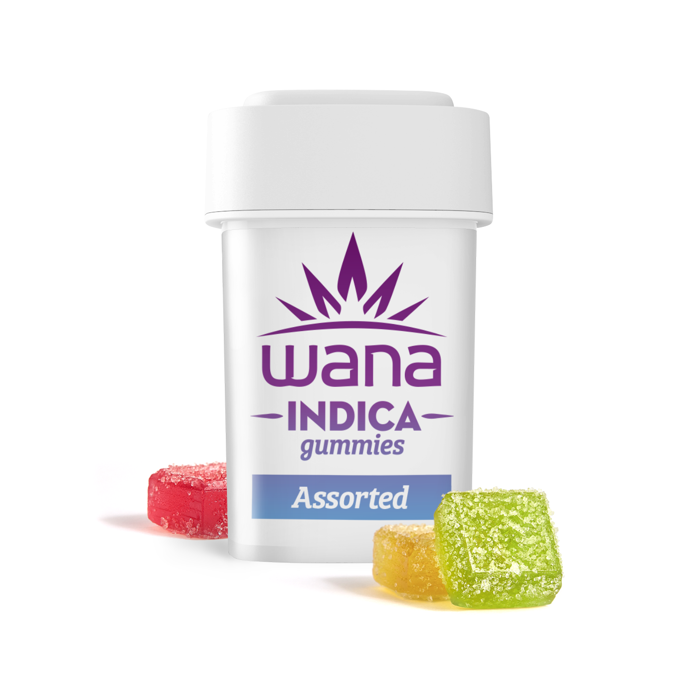 Photograph of product: Wana Gummies | REC - 100mg | Indica