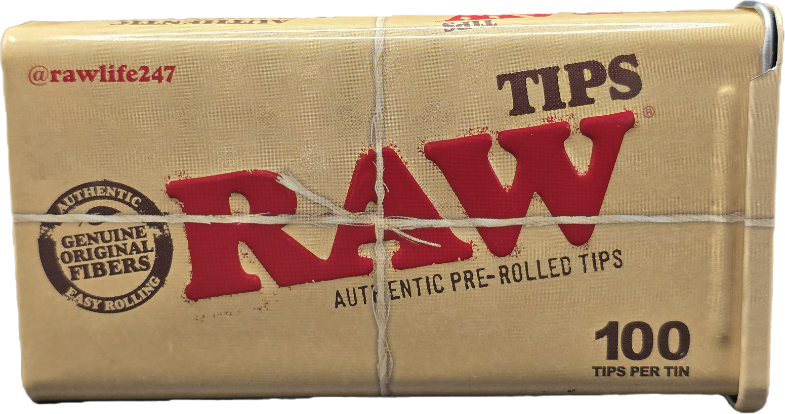 Photograph of product: Elite | Raw | Tips | Pre - Rolled Tin |