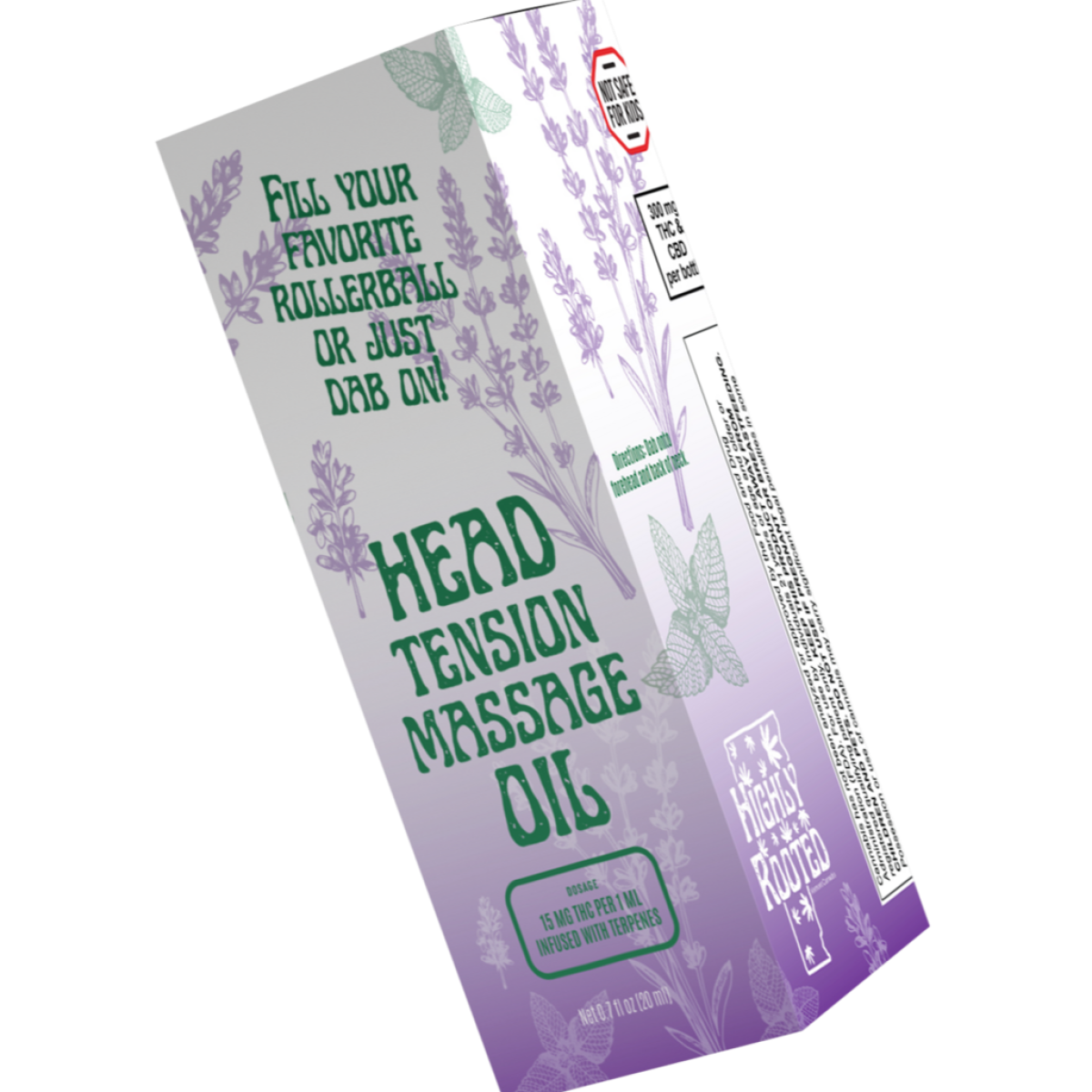 Photograph of Product: Highly Rooted - Head Tension Massage Oil - 300mg