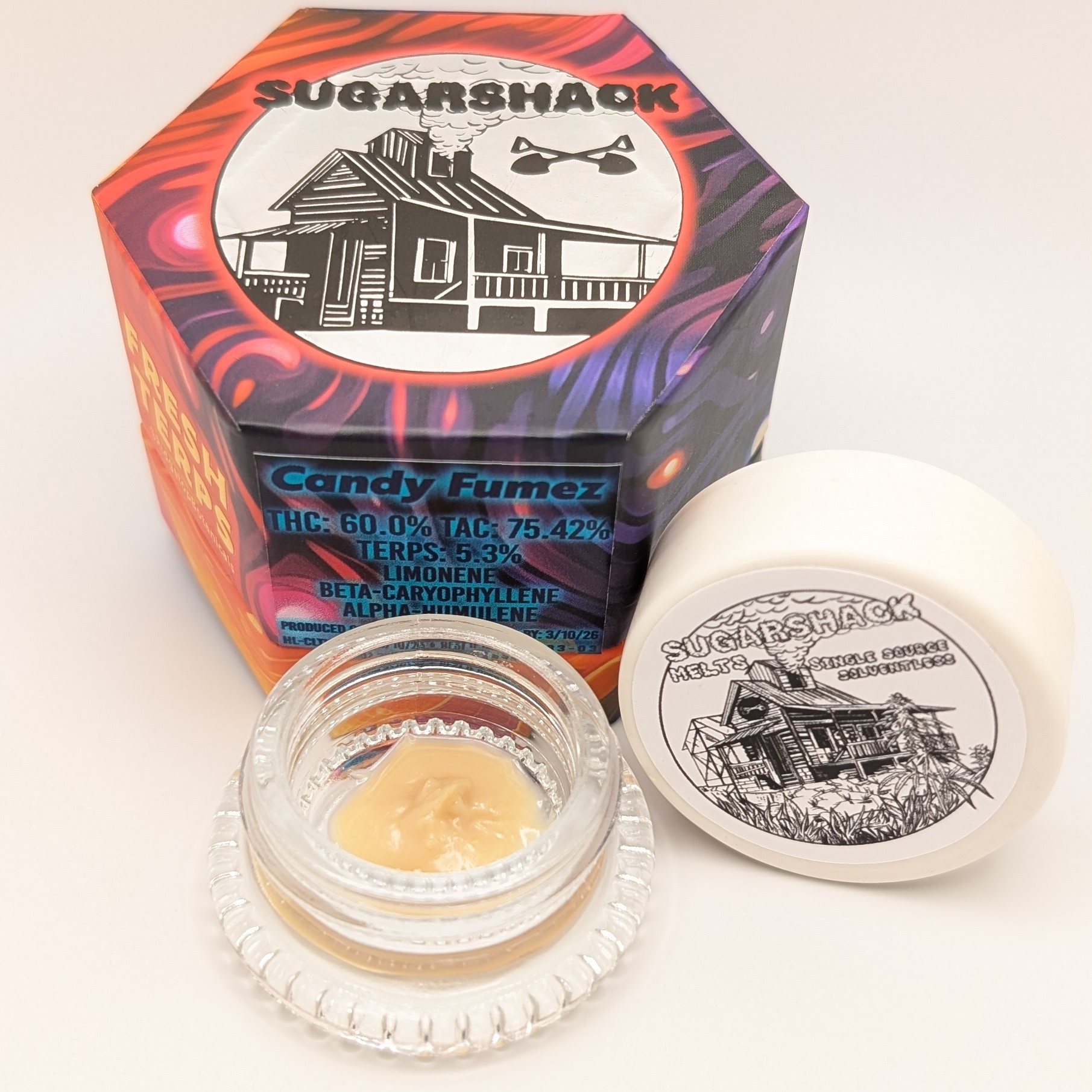 Photograph of product: Candy Fumez 1g Live Rosin
