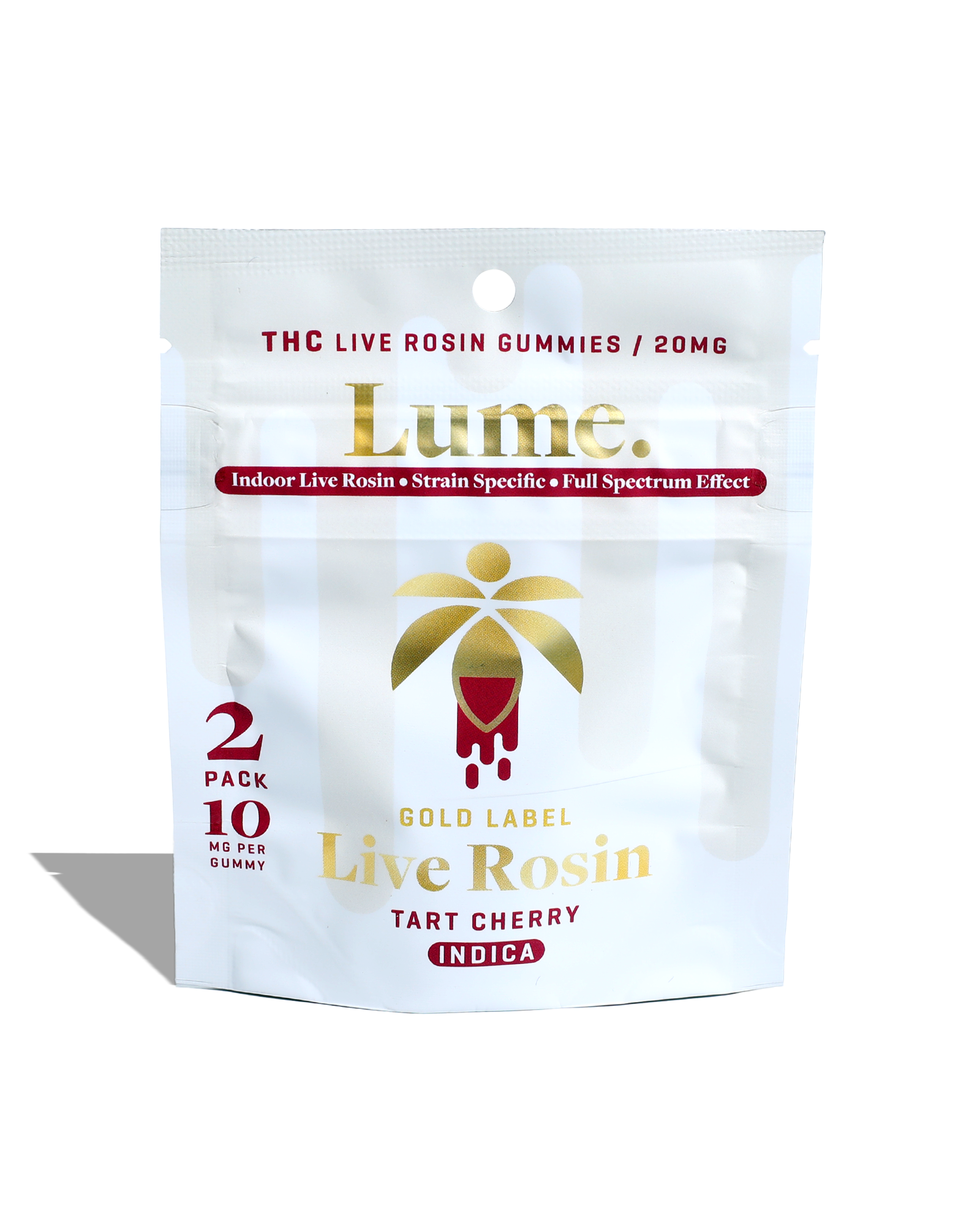 Photograph of product: Tart Cherry Live Rosin Gummies 2x10mg