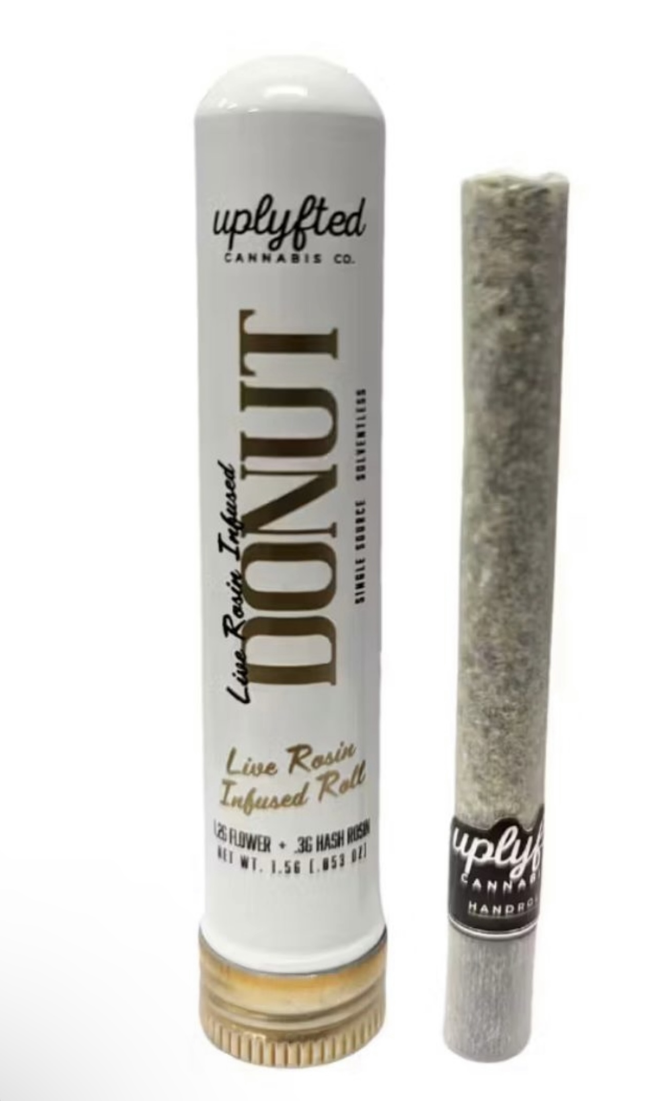 Photograph of product: Uplyfted: Purple Pop Rocks x Papaya Bomb 1.5G Live Rosin Mini Donut