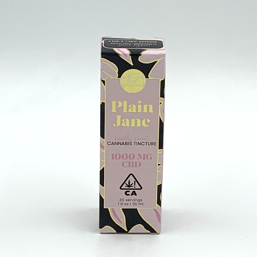 Photograph of product: Plain Jane CBD Tincture by High Gorgeous