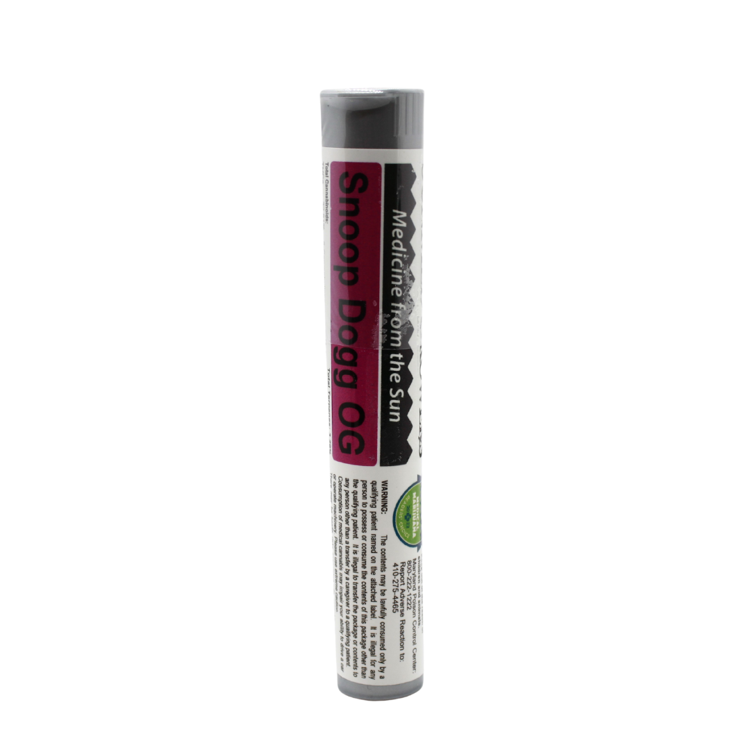 Photograph of product: SunMed Snoop Dogg OG 2pk of 0.5g Pre Rolls
