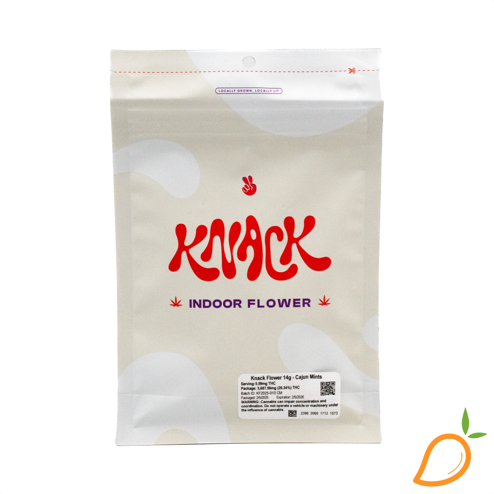 Photograph of product: 14g Cajun Mints Prepackaged Flower Knack