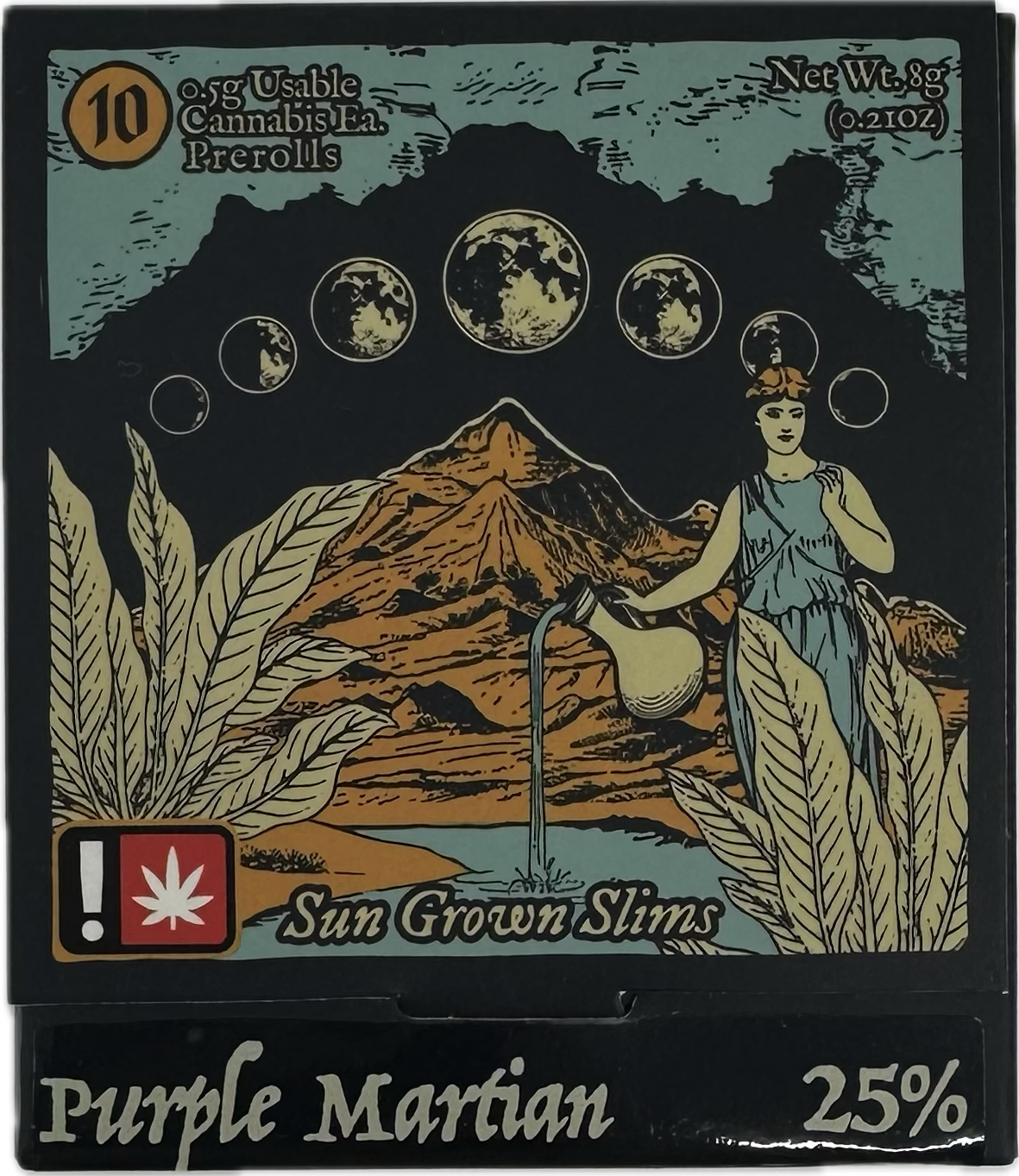Photograph of product: Purple Martian Sungrown Slims Pre-Roll 10pk