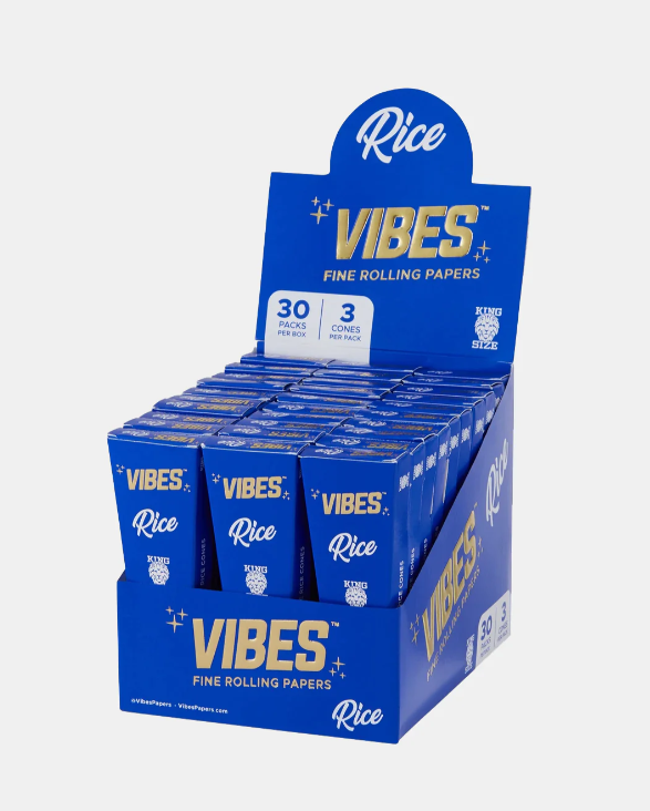 Photograph of product: King Size Rice (Blue) - Cones - 3pk