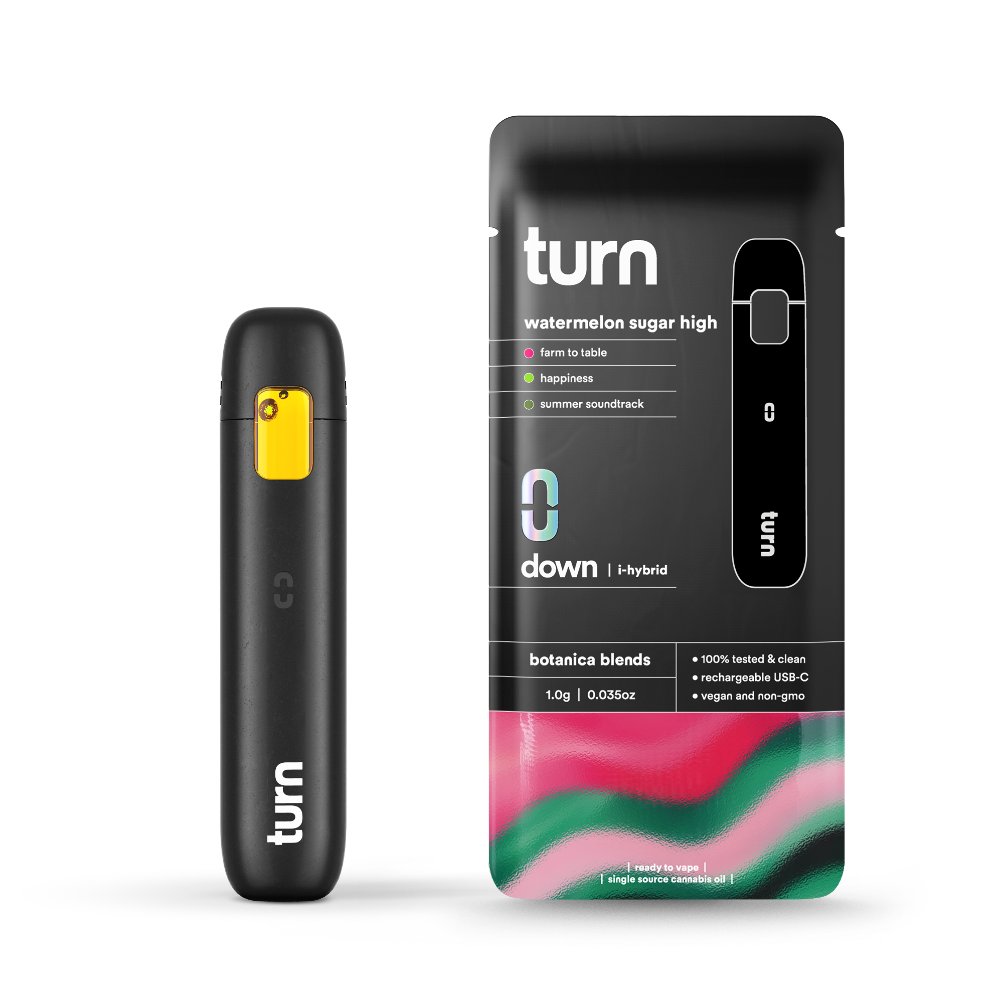 Photograph of product: Turn | Watermelon Sugar High | Disposable Vape | 1g