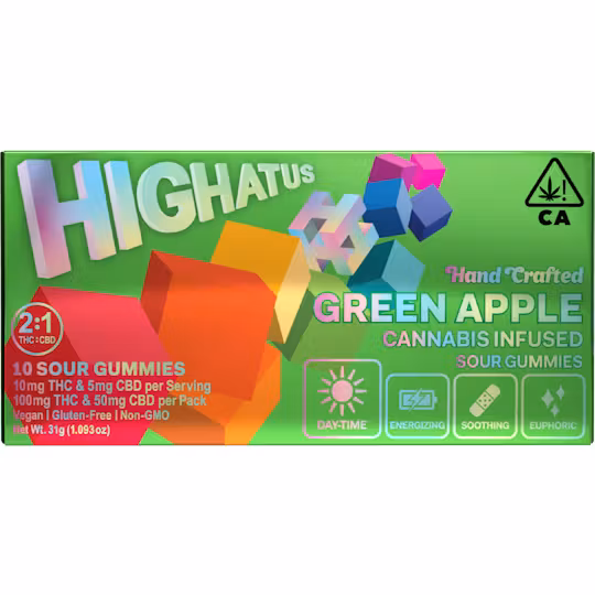 Photograph of product: Highatus | Green Apple Sour Gummy