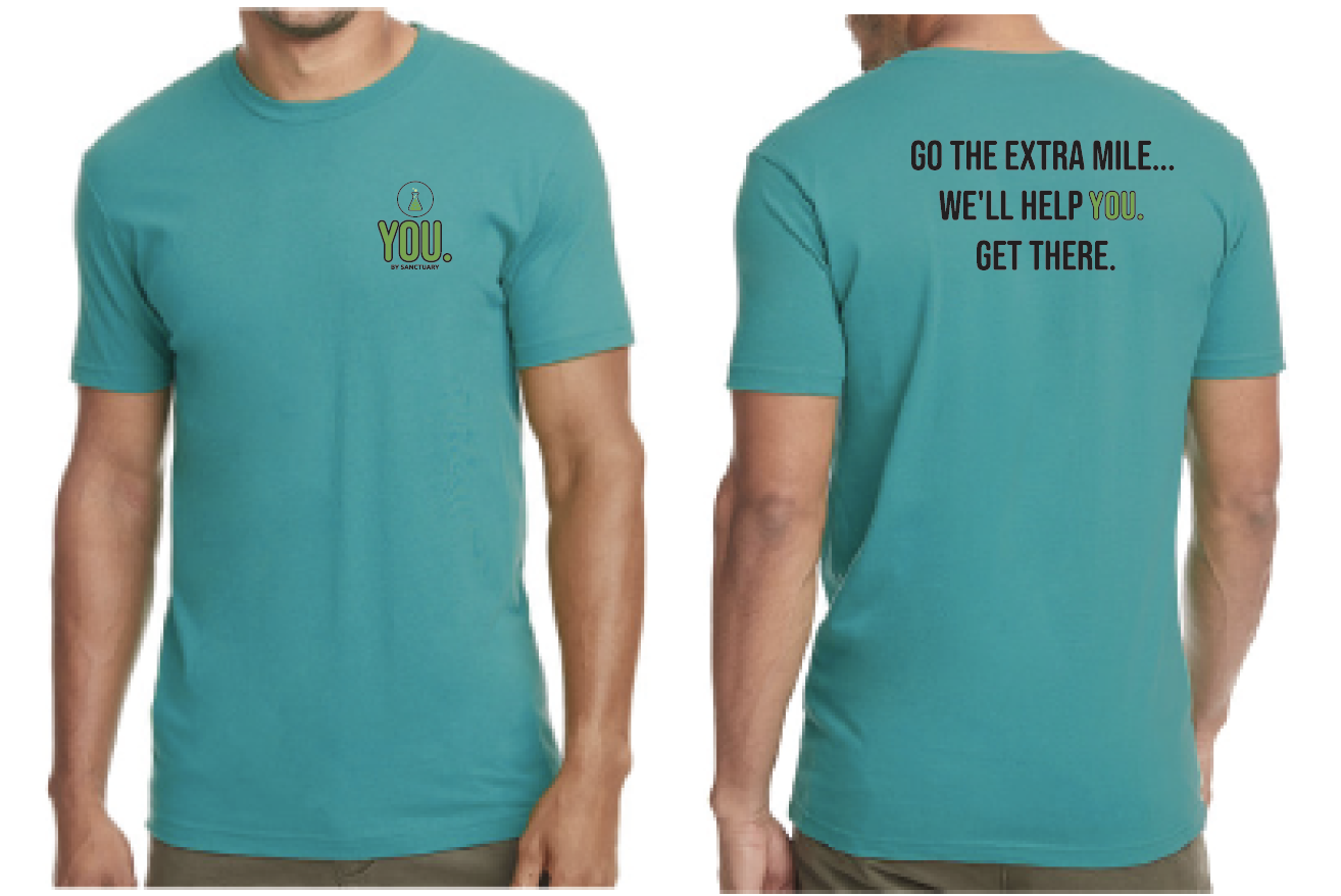 Photograph of product: (L) YOU. Teal Shirt