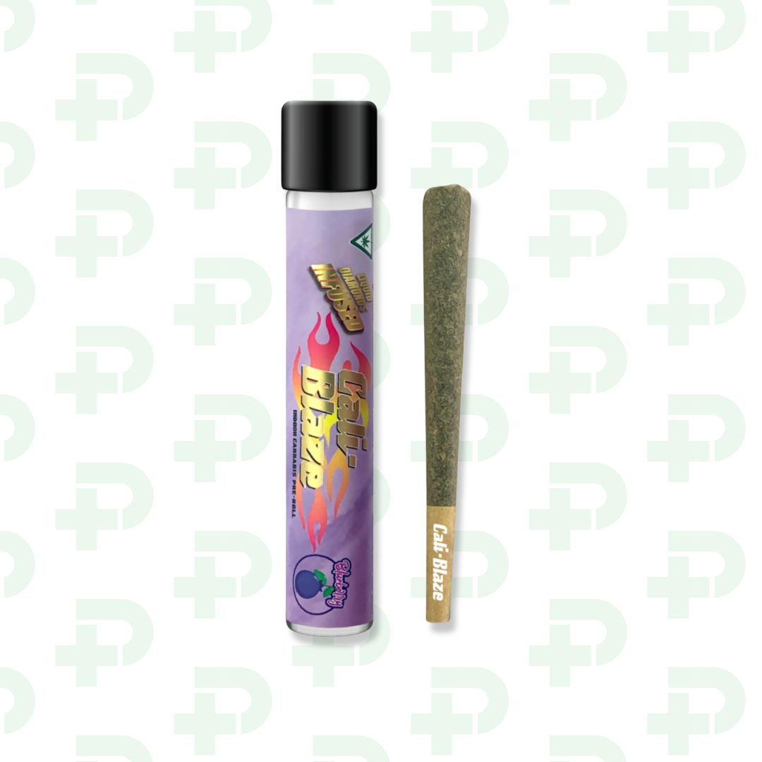 Photograph of product: Cali Blaze Infused Preroll - Blueberry