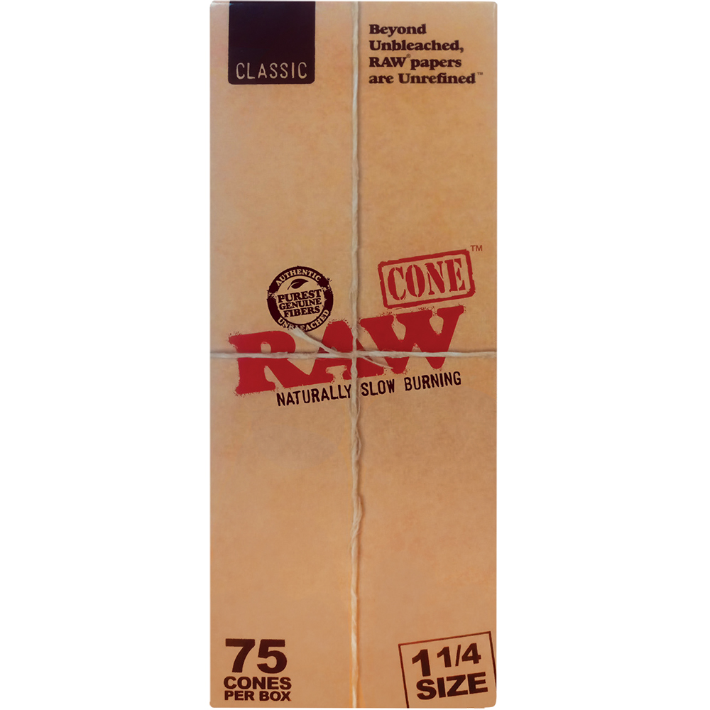 Photograph of product: RAW - CLASSIC CONES - 1 1/4 - 75PK