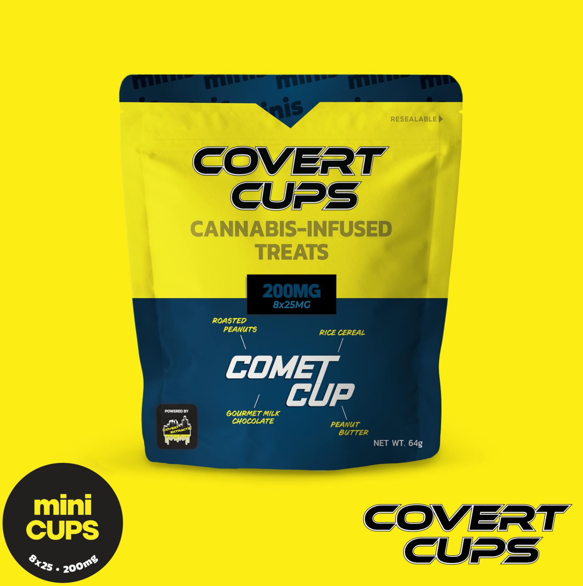 Photograph of product: COVERT CUPS | COMET | MINI CUPS | 200MG