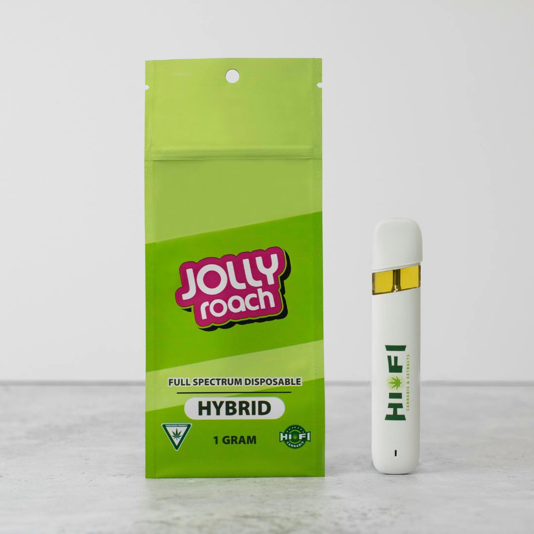 Photograph of product: DVP - 1g Jolly Roach Disposable Vape - HiFi