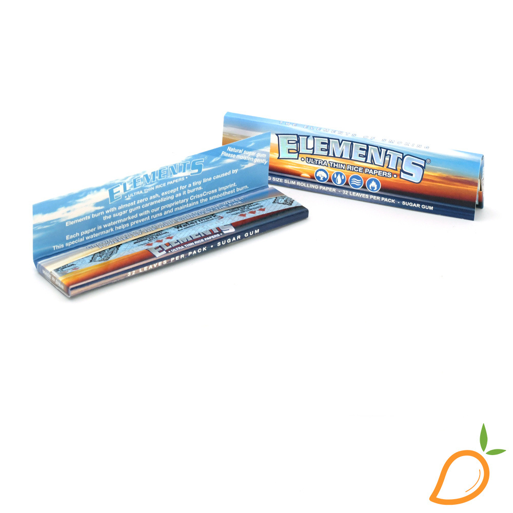 Photograph of product: $1.99 Ultra Thin Rice King Size Papers Elements