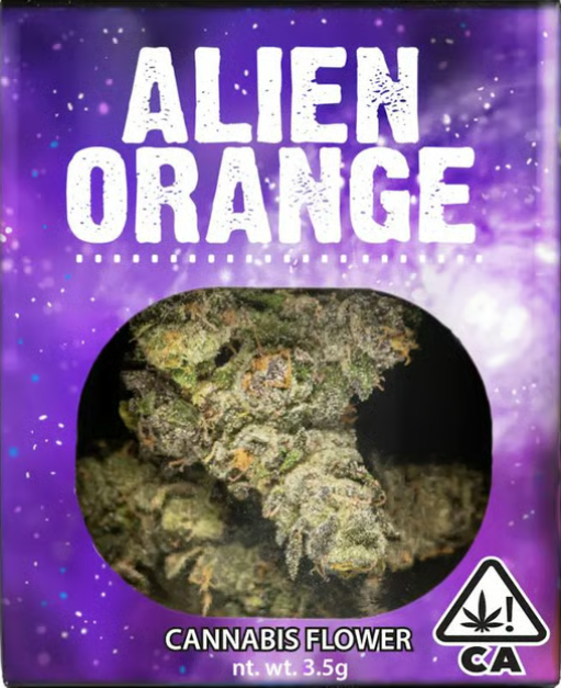 Photograph of product: ALIEN ORANGE (CALI. ORANGES x ROSWELL 47) 3.5G