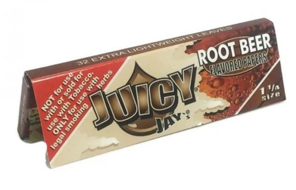 Photograph of product: Juicy Jay's Rolling Papers 1 1/4 Root Beer
