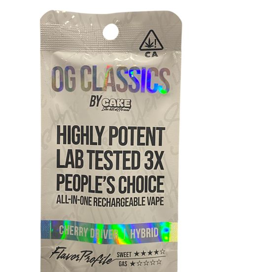 Photograph of product: Cake OG Classics - Cherry Driver 1g Rechargeable Disp. - 
