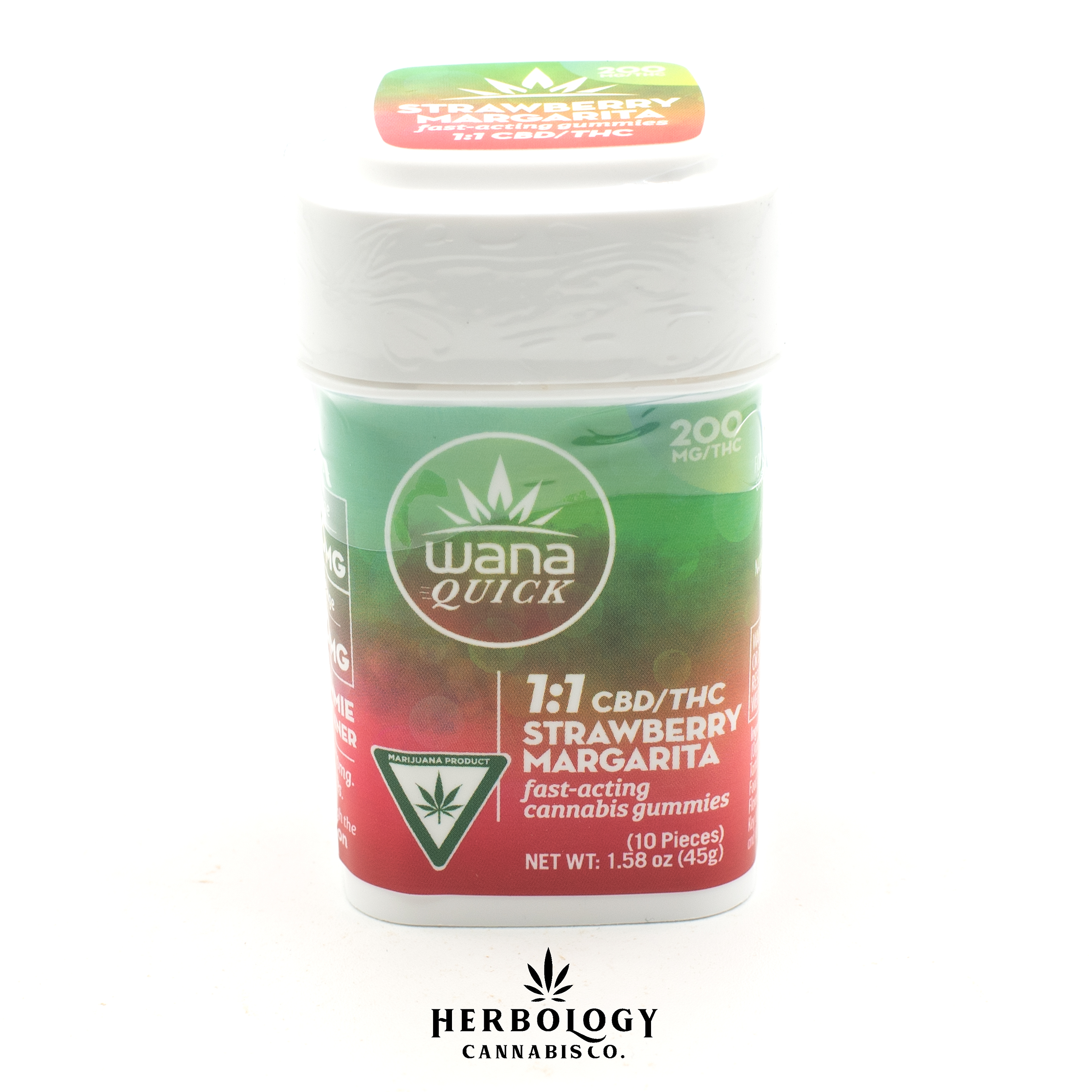 Photograph of product: Wana Quick | Gummy | Strawberry Margarita | 200mg