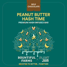 Photograph of product: Peanut Butter au chocolat Time | Milk Chocolate Bar | 100mg