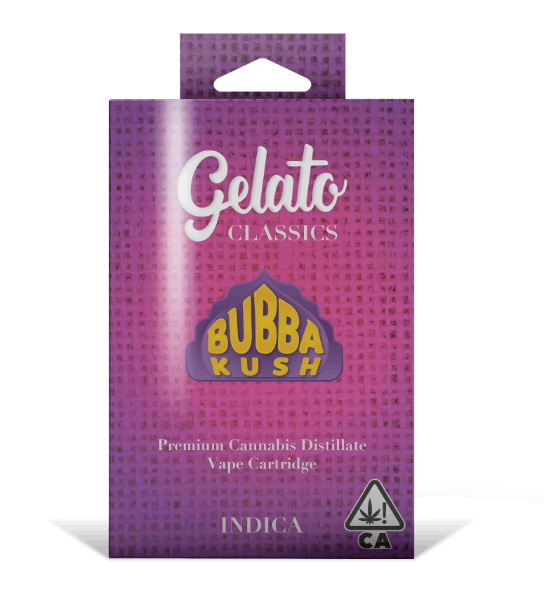 Photograph of product: Gelato | Bubba Kush Classic Cartridge | 1g