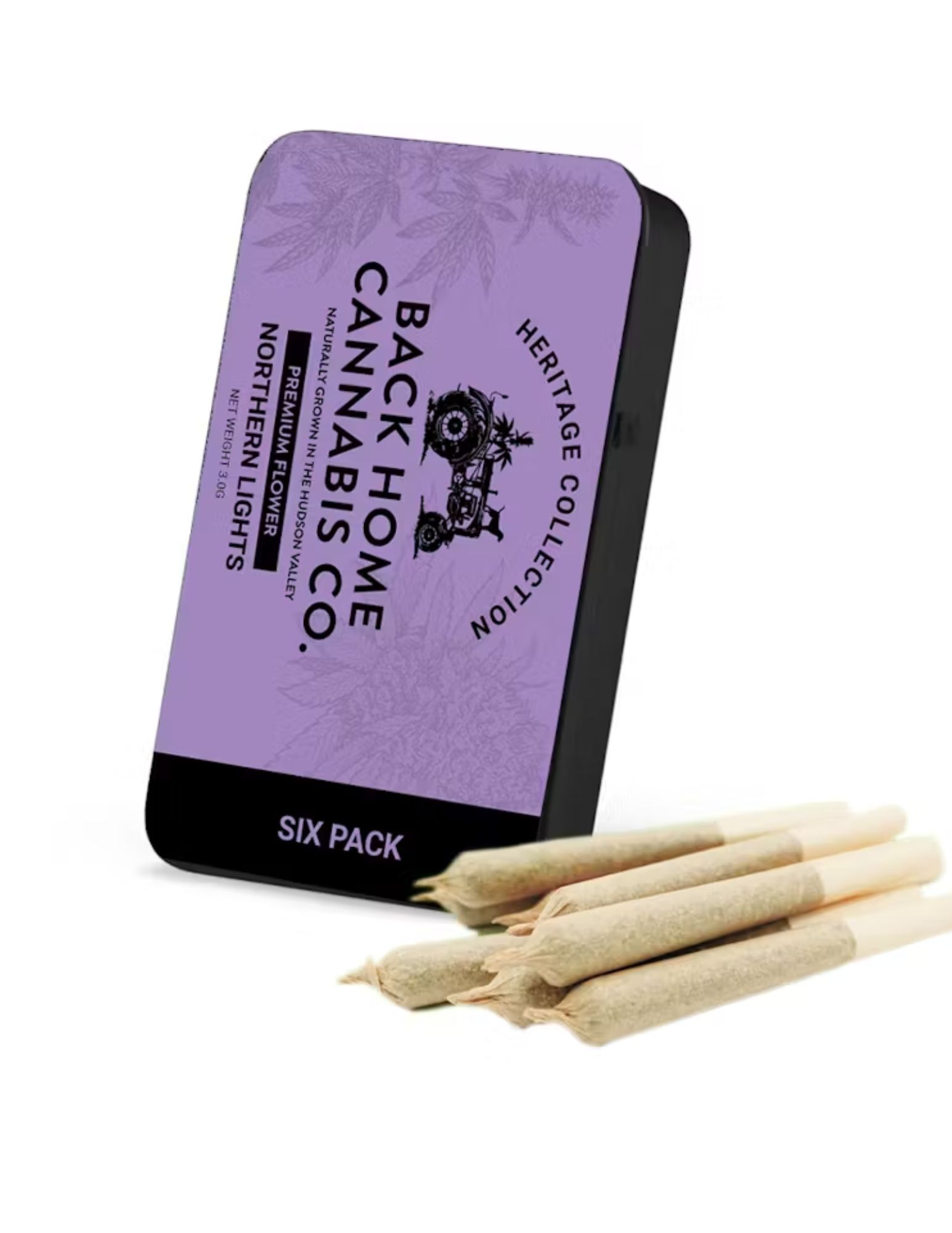 Photograph of product: Back Home Oui'd Co. | 6pk PREROLLS |  Northern Lights