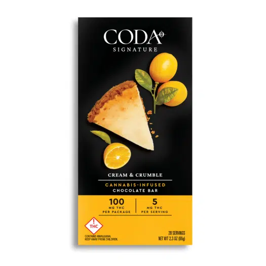 Photograph of product: Coda Cream and Crumble White Chocolate 100mg