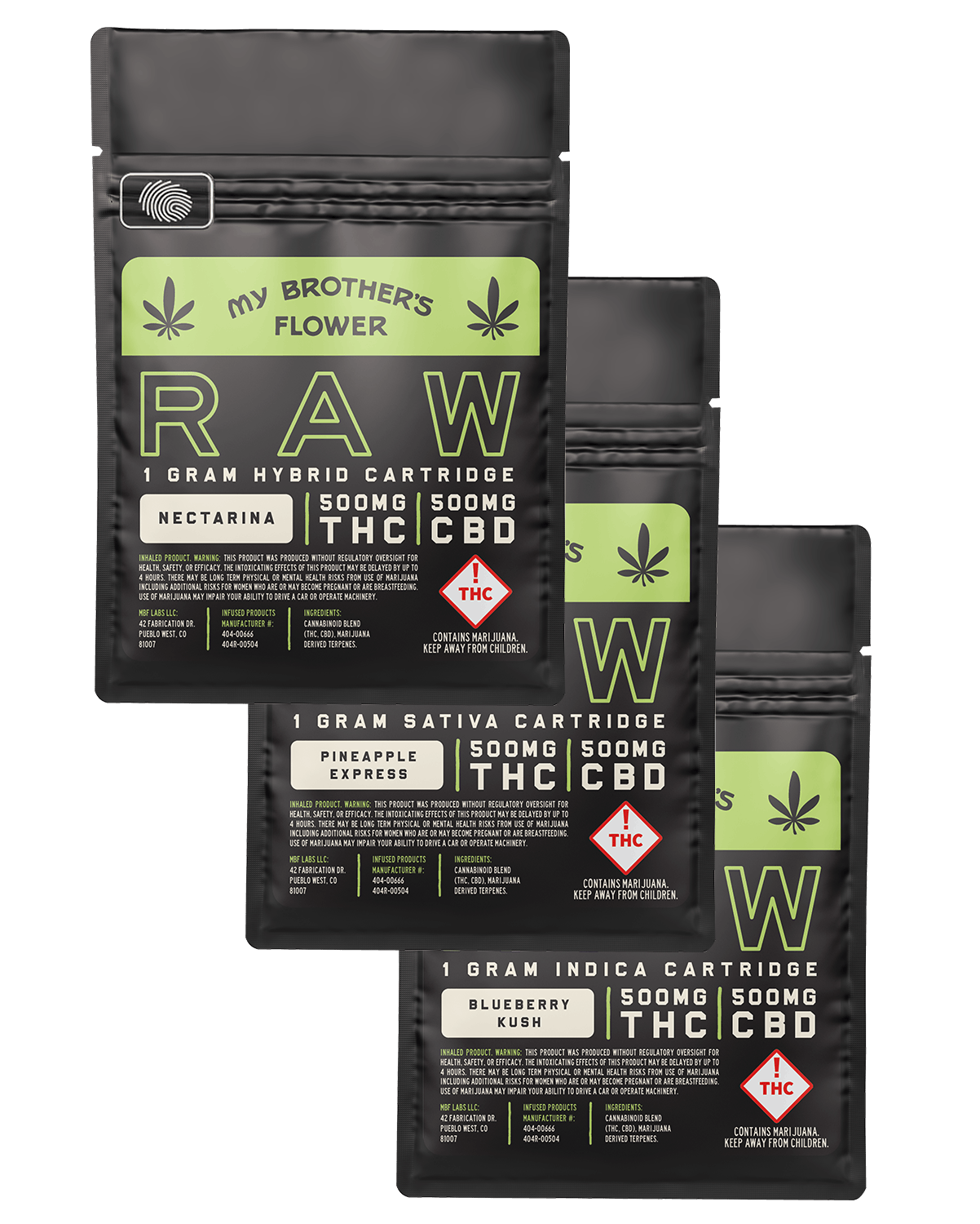 Photograph of product: MBF - 1g RAW 1:1 Oui'd VAPE CARTRIDGE