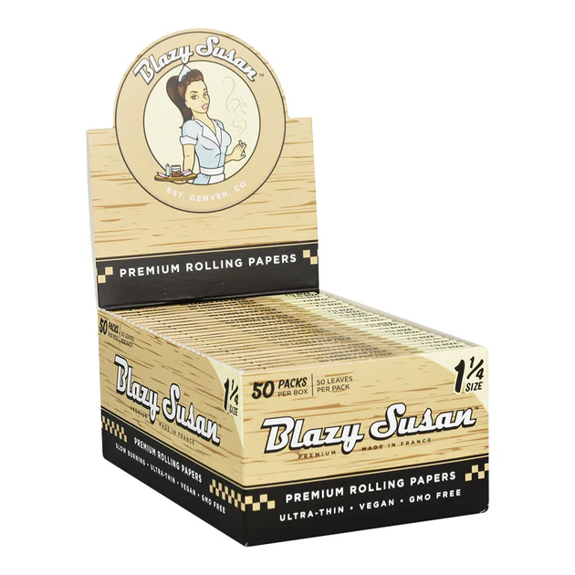 Photograph of product: Blazy Susan | Ultra-Thin 1.25" Rolling Papers | 50pk