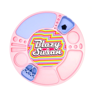 Photograph of product: Blazy Susan Spinning Rolling Tray Pink