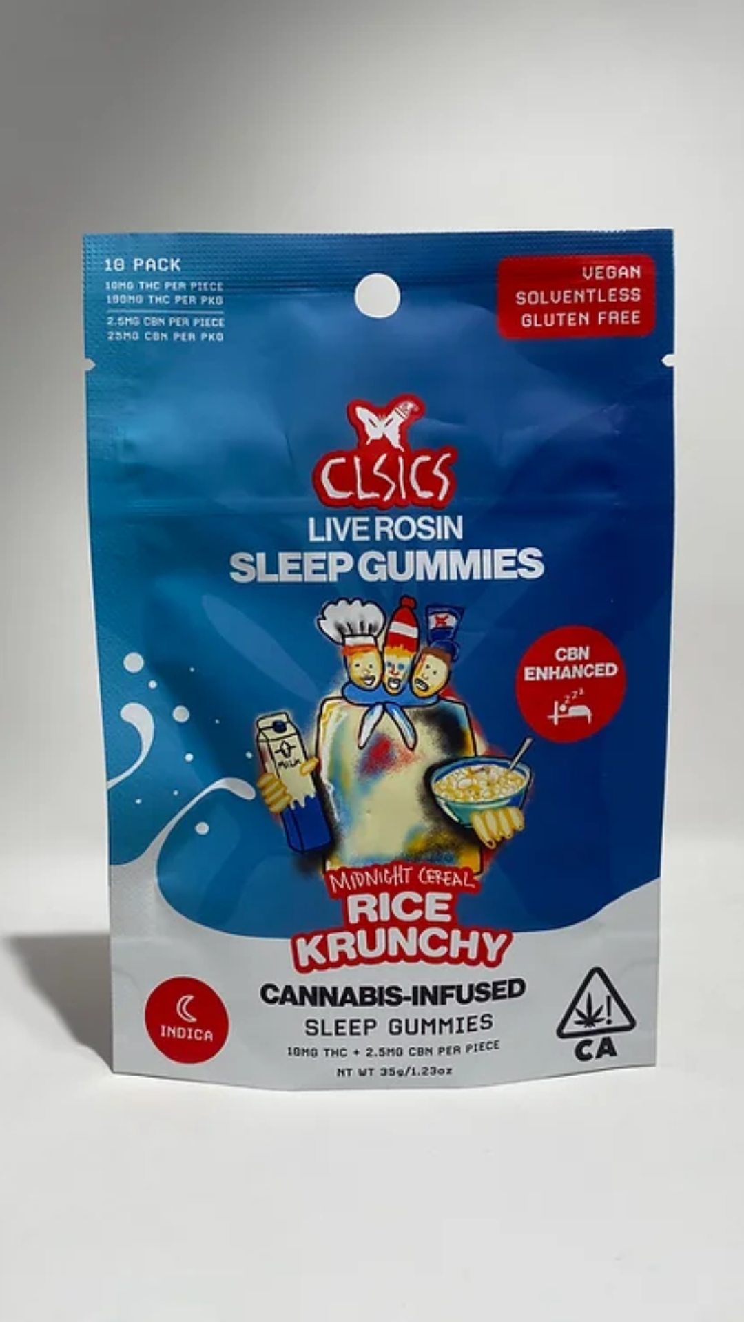 Photograph of product: Clsics | Midnight Cereal Rice Krunchy 10 Pack | 100mg