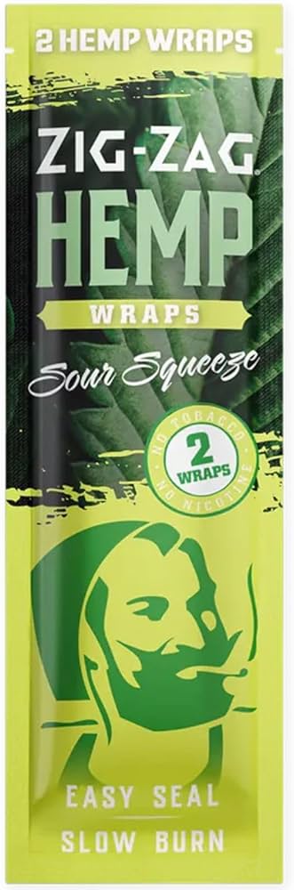 Photograph of product: Zig Zag Sour Squeeze Hemp Wraps