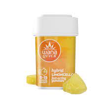 Photograph of product: Wana - 100mg Quick Gummy (H) - Limoncello
