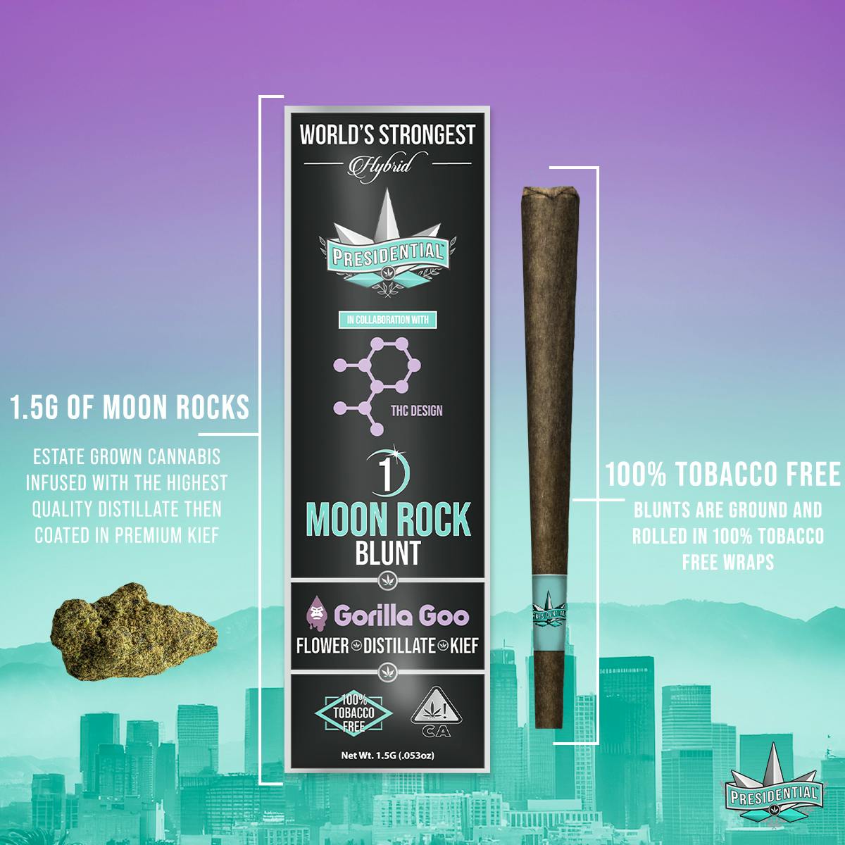 Photograph of product: Gorilla Goo [H] - Moon Rock Blunt