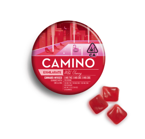 Photograph of Product: Camino Wild Cherry (Si) 1:1:1 THC:CBC:CBG "Exhilarate" GUMMIES - Kiva