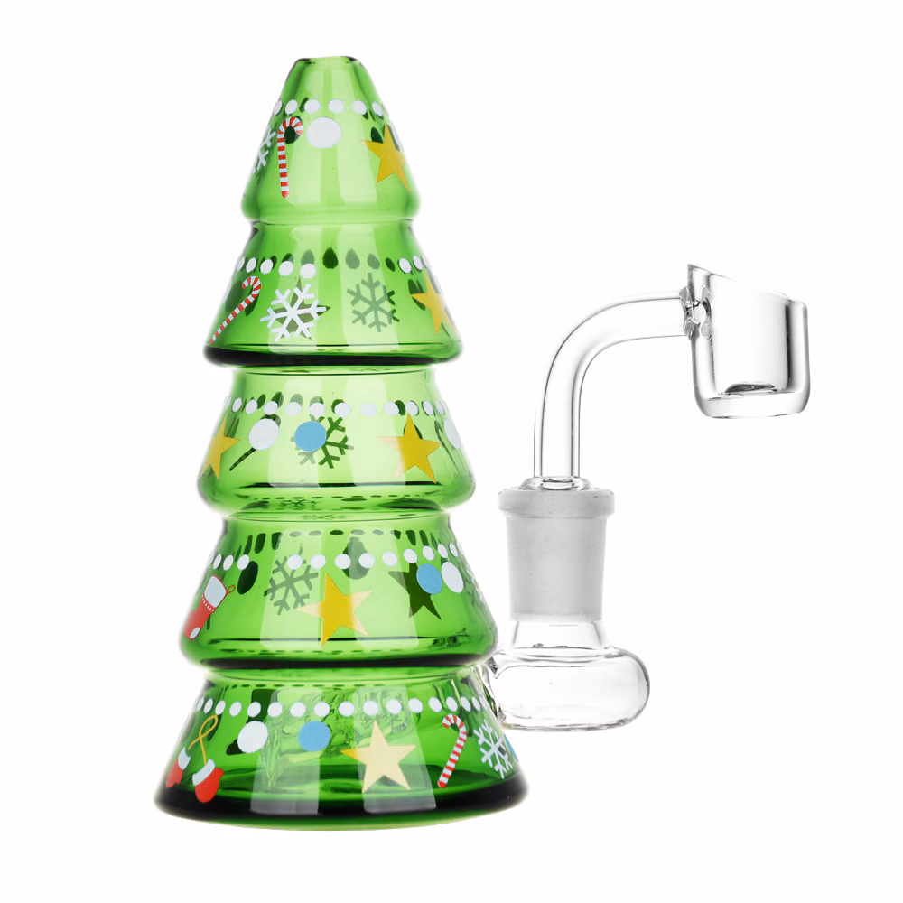 Photograph of product: Jolly Holiday Tree Glass Rig - 5" - 14mm F