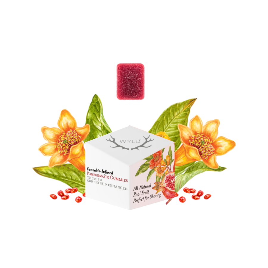 Photograph of product: Pomegranate 1:1  | 100mg 10 Pieces