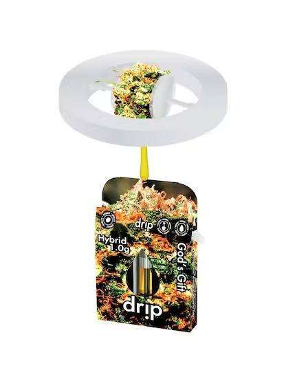 Photograph of product: God's Gift 510 Thread Distillate Cartridge | Drip Vapes | 1g (5/$35)