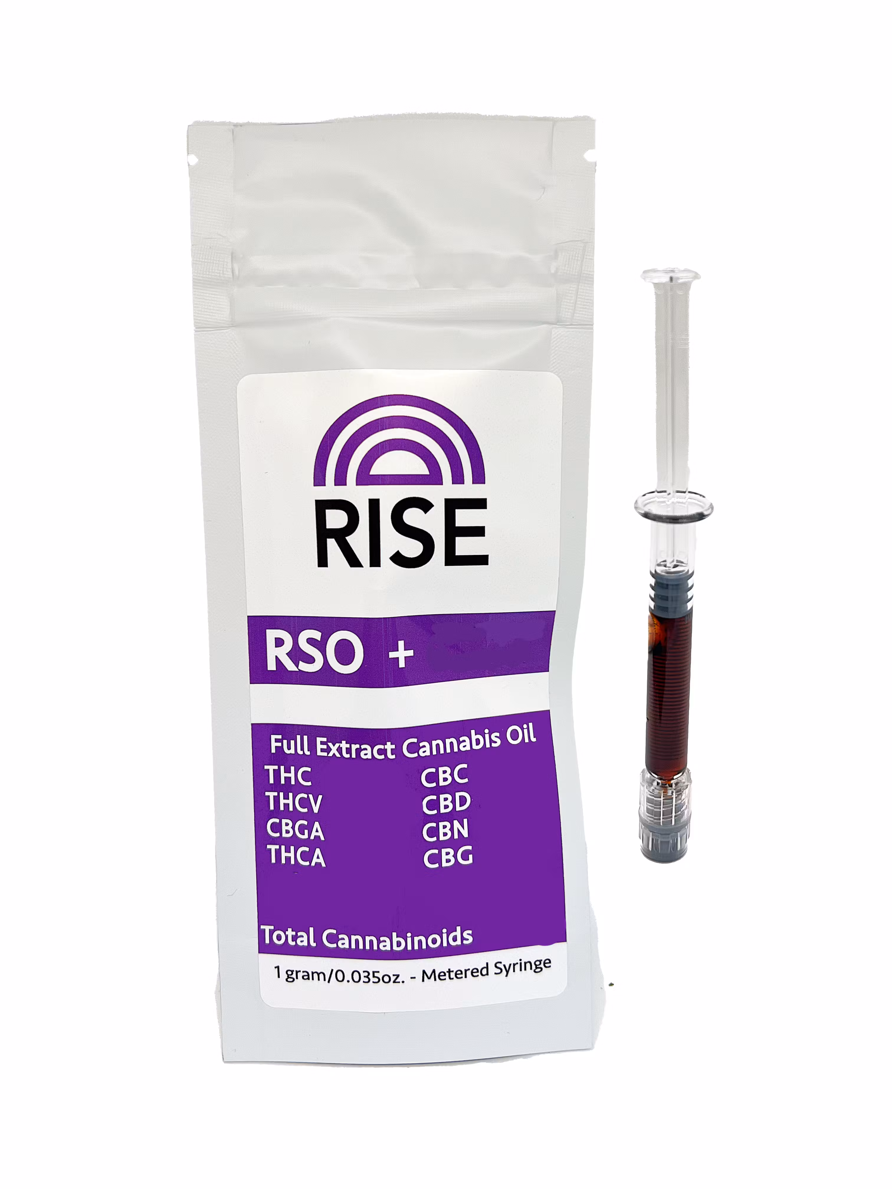 Photograph of product: Rise | RSO + SFV Sunset Live Resin Syringe