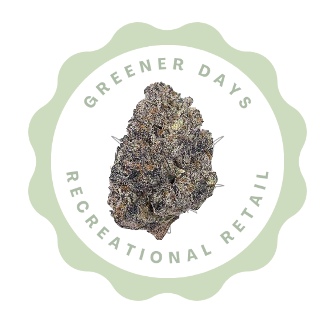 Photograph of product: Greener Days Eighth (3.5G) Prepackaged Flower Jokerz Wild