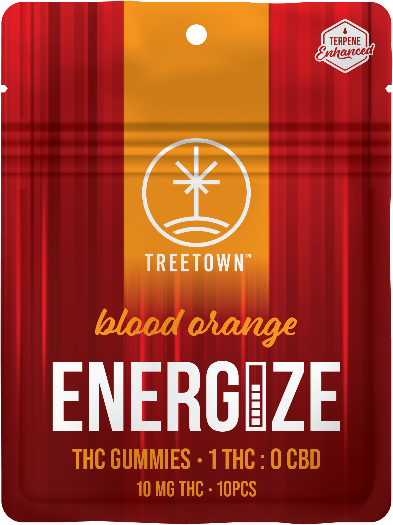 Photograph of product: Blood Orange Energize 10mg x 10pk | TreeTown