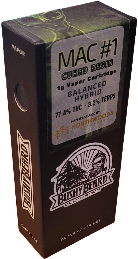 Photograph of product: MAC 1 Live Resin Vape Cart | Bushy Beard