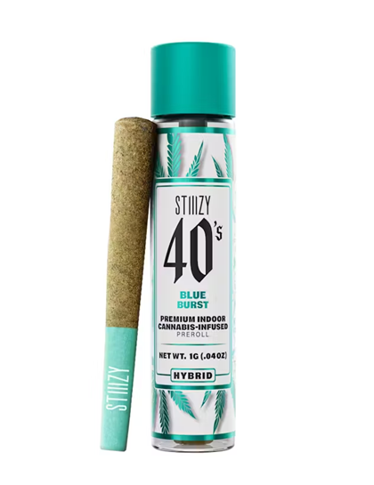 Photograph of product: Stiiizy | Blue Burst | 1G 40's Infused Preroll