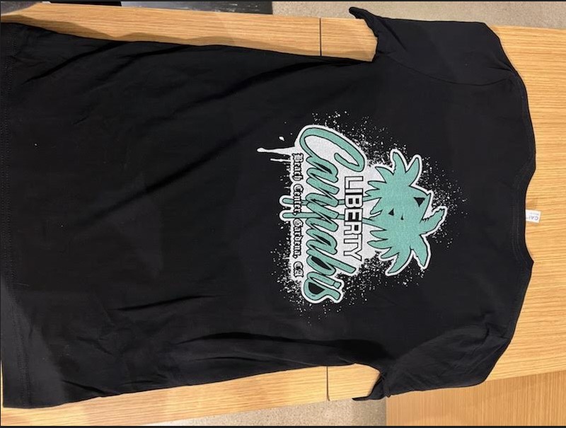 Photograph of product: Liberty Spray Paint Shirt