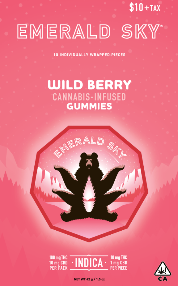 Photograph of product: Wild Berry [I] | 100mg 10pk Gummy | Emerald Sky