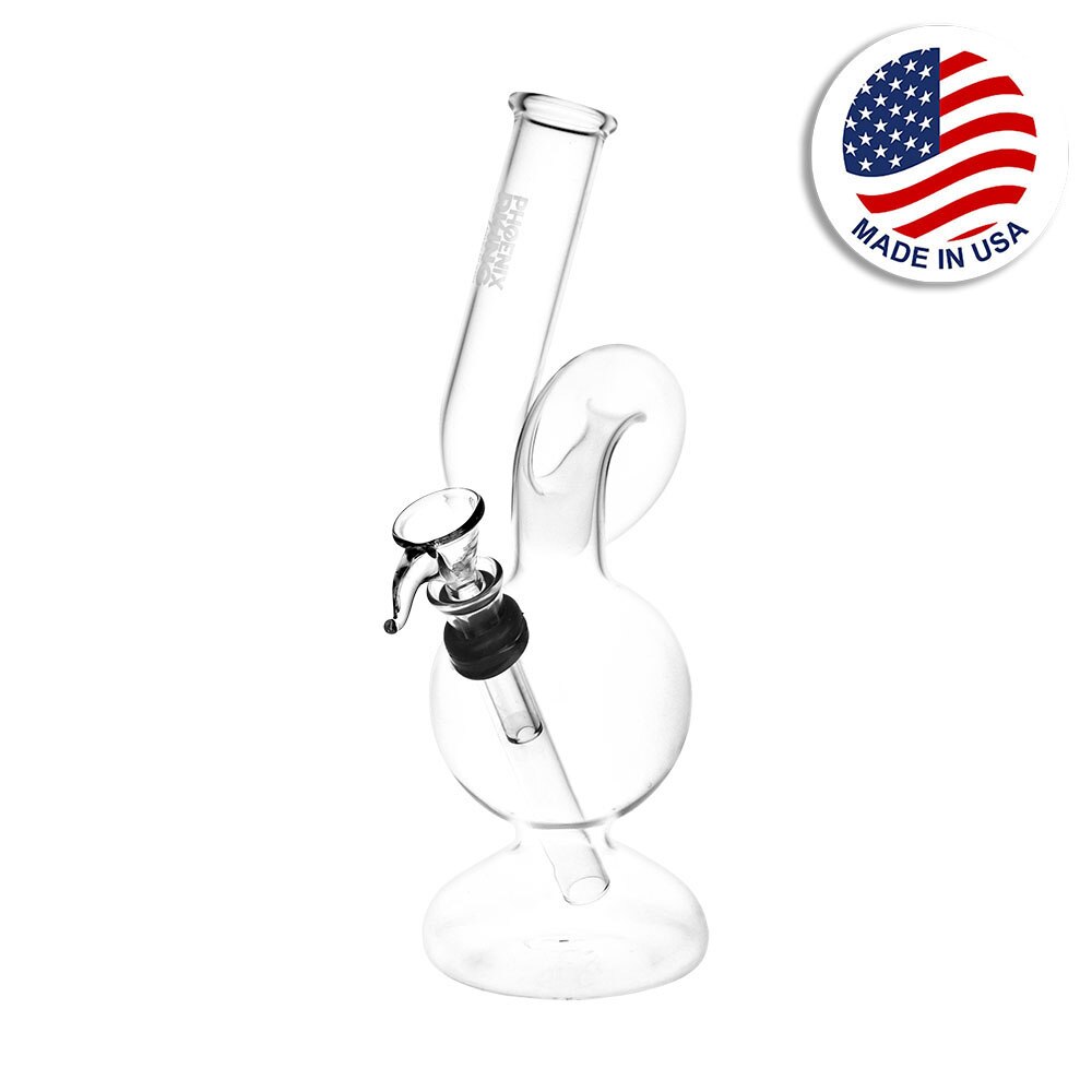 Photograph of product: Phoenix Rising Upside Down Twisted Beaker Bong | 8" / 9mm F