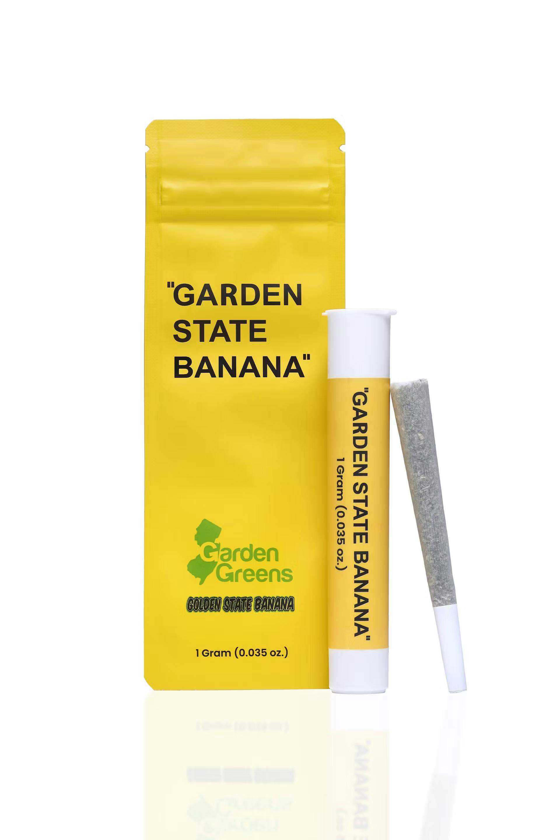 Photograph of product: Garden State Banana - 1g Preroll - Snow White