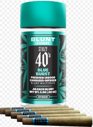 Photograph of product: Blue Burst | STIIIZY | 40's Infused Blunt Multi-Pack