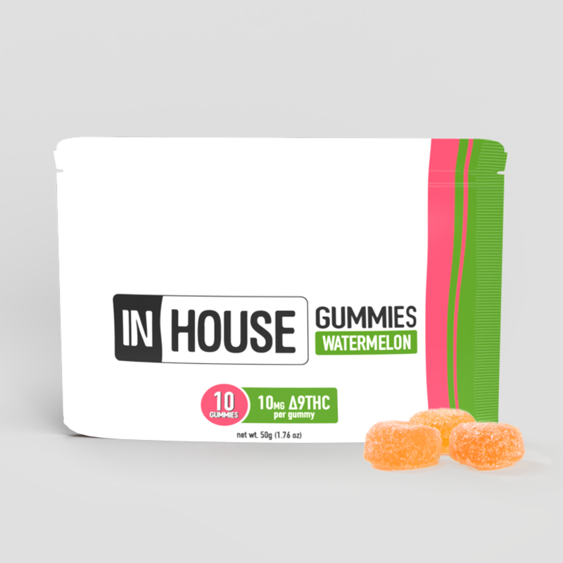 Photograph of Product: Watermelon Fast Acting Gummies 100mg